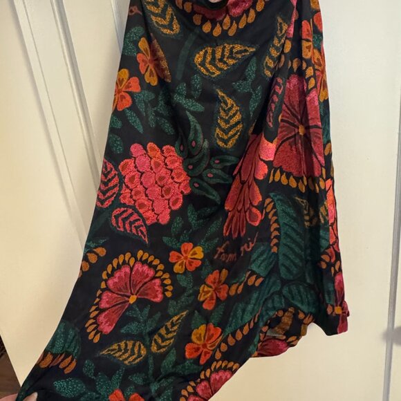 Farm Rio - Black Flowerdoscopic Midi Skirt & Top Set - Picture 5 of 11